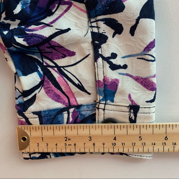 TanJay Jacket Button Front Floral Sz 8P - Picture 15 of 15